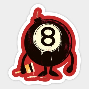 Lucky 8th Sticker